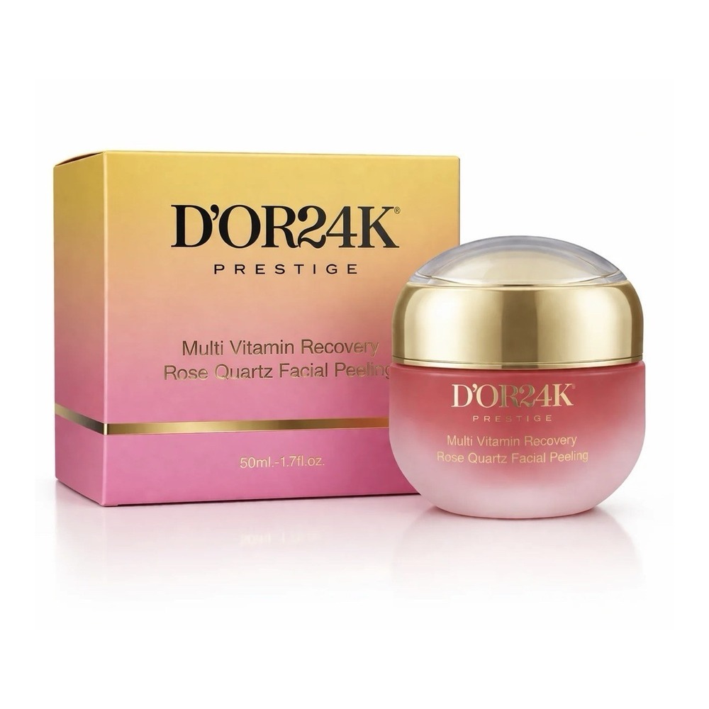 D'OR24K Prestige Facial Peeling Rose Quartz 50ml 1.7oz Alcohol-Free Paraben-Free